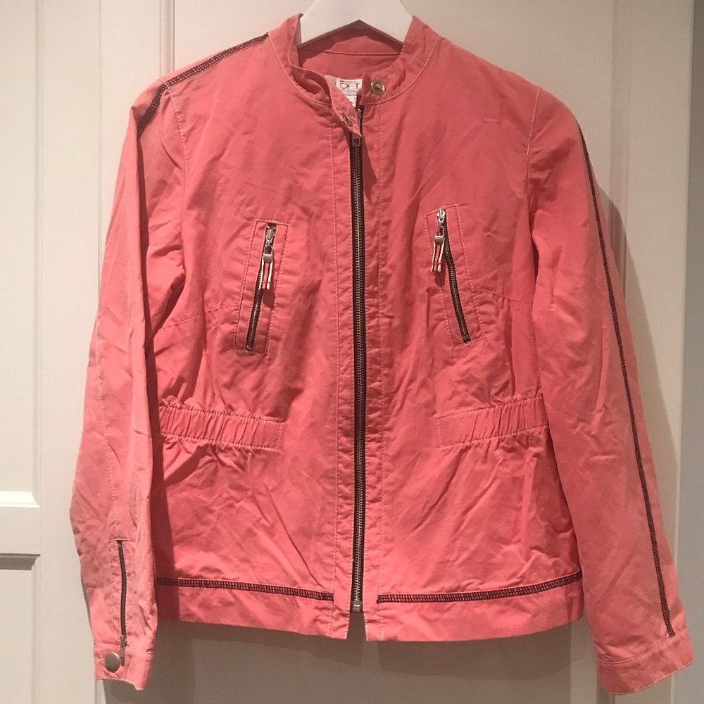 Loft Ann Taylor Pink Light Spring/Summer Jacket size Medium Petite
